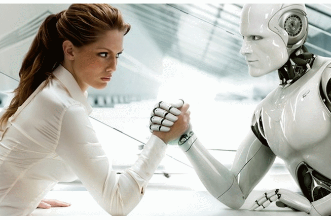 Traducteur humain contre robot et intelligence artificielle